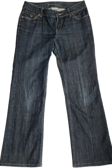 Banana Republic Womens 4P Stretch Jeans 30x28 Dark - Picture 1 of 11